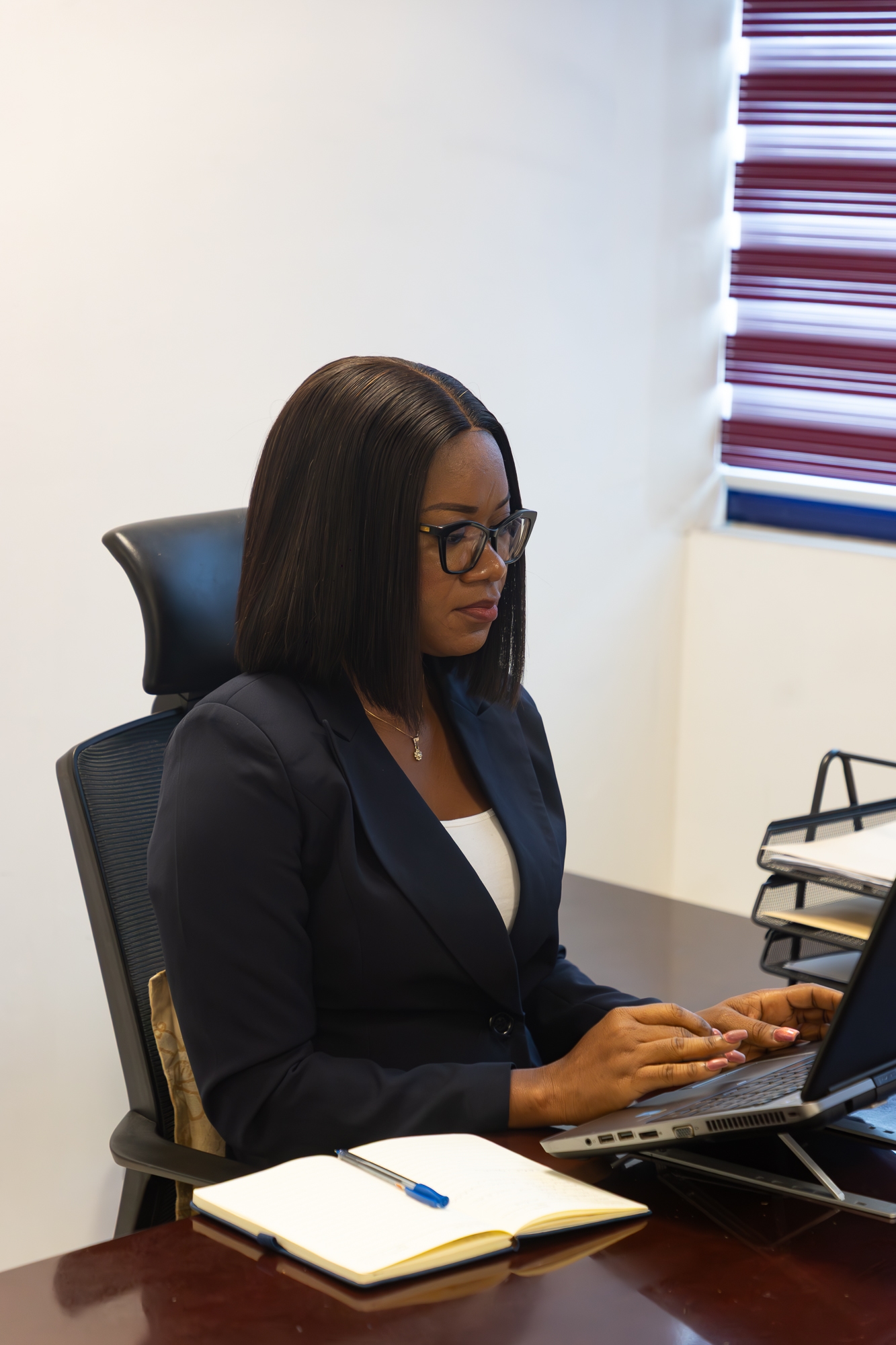 Team member in conversation with a client